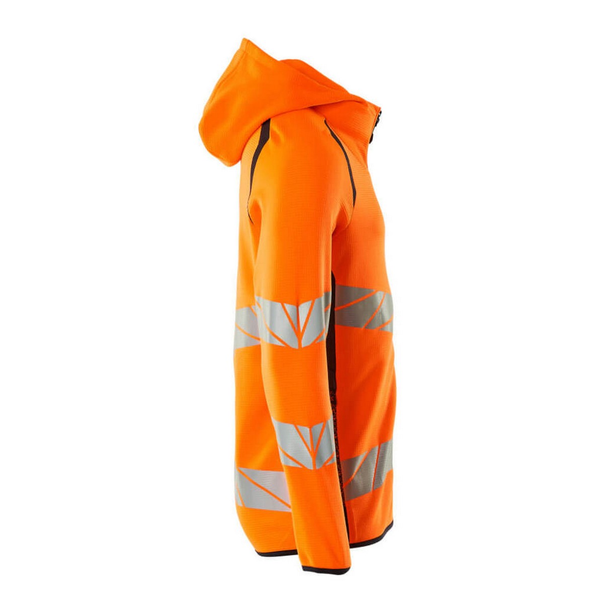 Hi Vis Orange-Dark Navy - Lifestyle - Mascot Mens Accelerate Safe Full Zip Hoodie