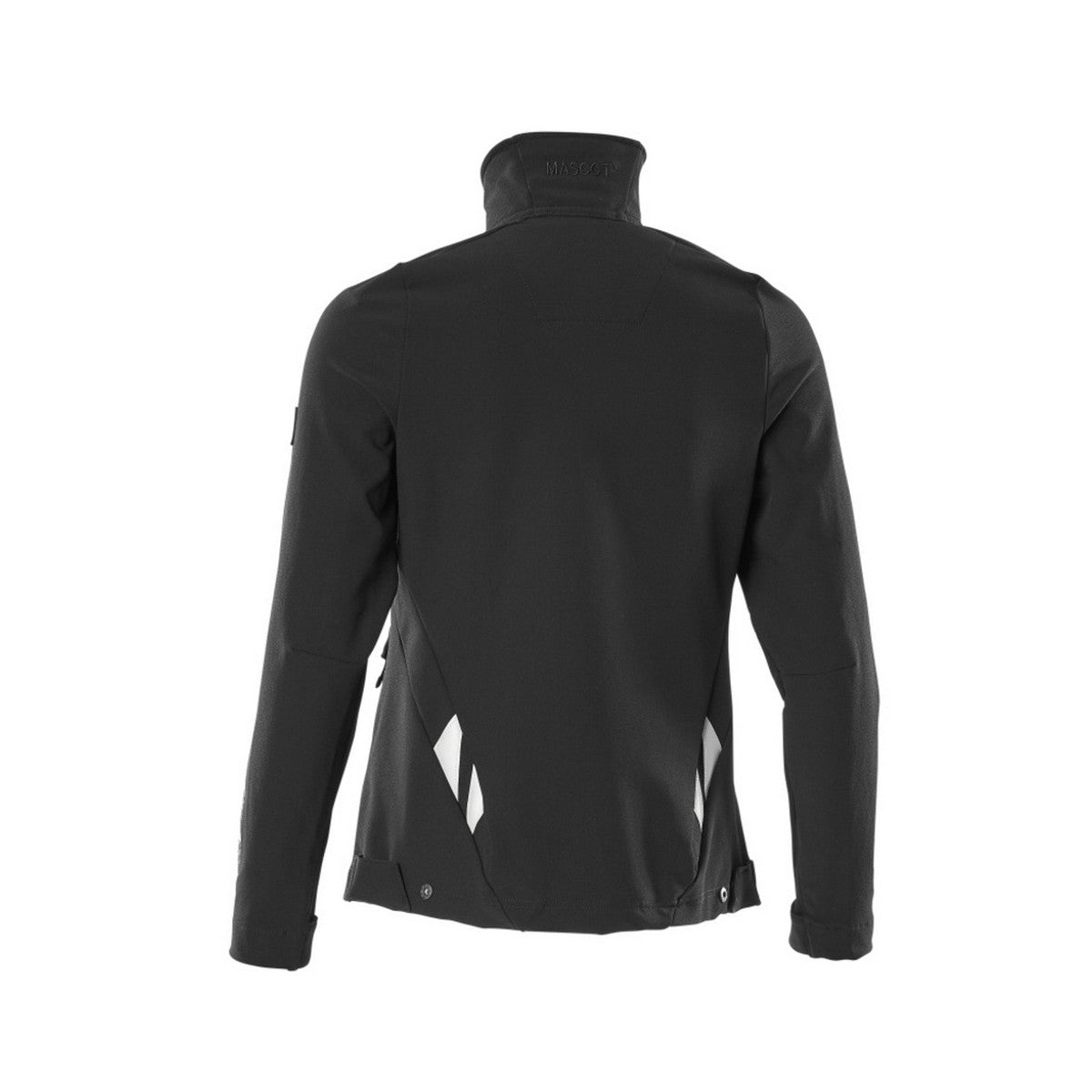 Black - Back - Mascot Womens-Ladies Accelerate Plain Stretch Lightweight Jacket