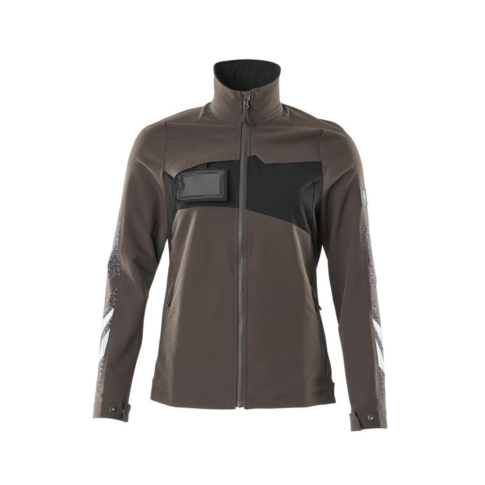 Dark Anthracite-Black - Front - Mascot Womens-Ladies Accelerate Plain Stretch Lightweight Jacket
