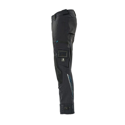 Dark Navy - Side - Mascot Mens Advanced Knee Pad Pockets Trousers