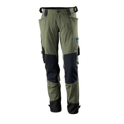 Moss Green - Front - Mascot Mens Advanced Knee Pad Pockets Trousers