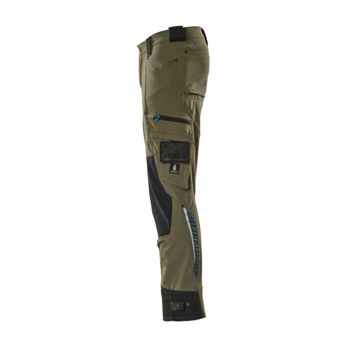 Moss Green - Side - Mascot Mens Advanced Knee Pad Pockets Trousers