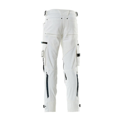 White - Back - Mascot Mens Advanced Knee Pad Pockets Trousers