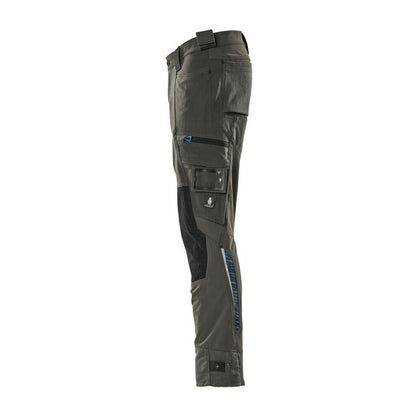 Dark Anthracite - Side - Mascot Mens Advanced Knee Pad Pockets Trousers