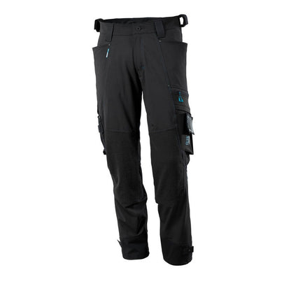Black - Front - Mascot Mens Advanced Knee Pad Pockets Trousers