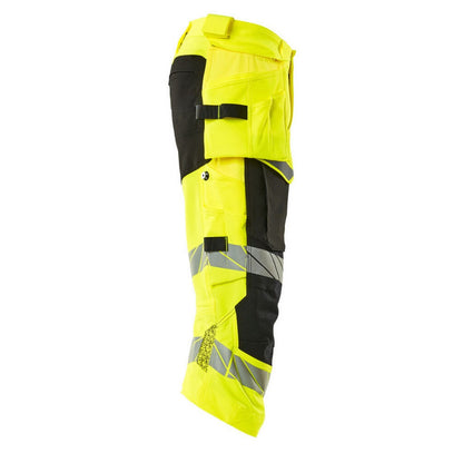 Hi Vis Yellow-Black - Lifestyle - Mascot Mens Accelerate Safe High-Vis Trousers