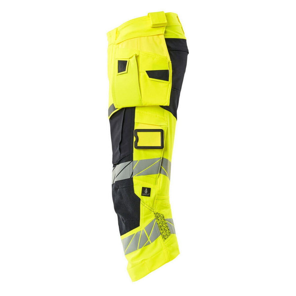 Hi Vis Yellow-Dark Navy - Side - Mascot Mens Accelerate Safe High-Vis Trousers