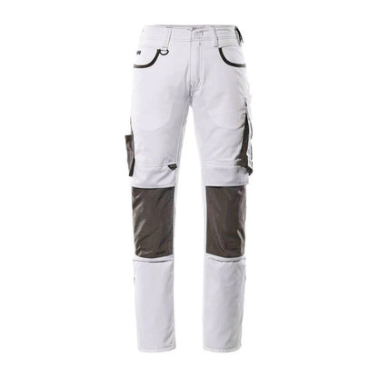 White-Dark Anthracite - Front - Mascot Mens Unique Knee Pad Pockets Work Trousers