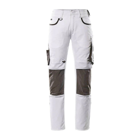 White-Dark Anthracite - Front - Mascot Mens Unique Knee Pad Pockets Work Trousers