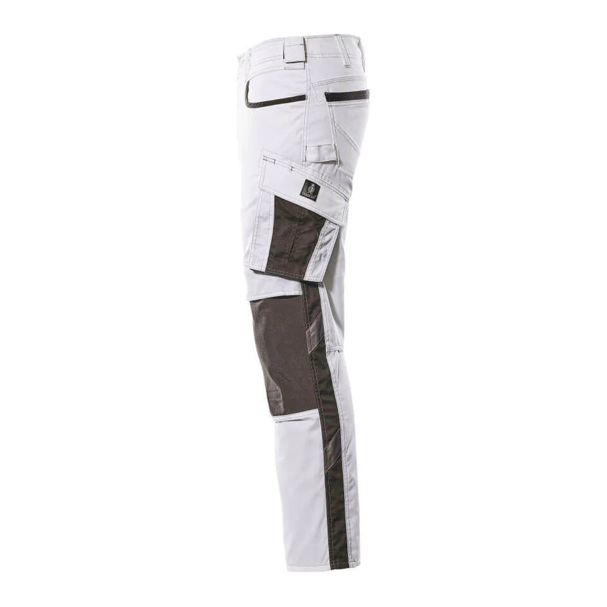 White-Dark Anthracite - Back - Mascot Mens Unique Knee Pad Pockets Work Trousers