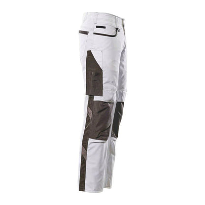 White-Dark Anthracite - Side - Mascot Mens Unique Knee Pad Pockets Work Trousers