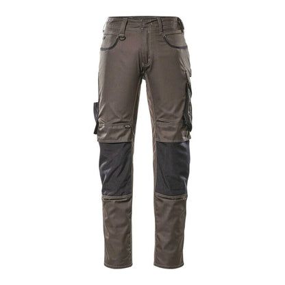 Dark Anthracite-Black - Front - Mascot Mens Unique Knee Pad Pockets Work Trousers