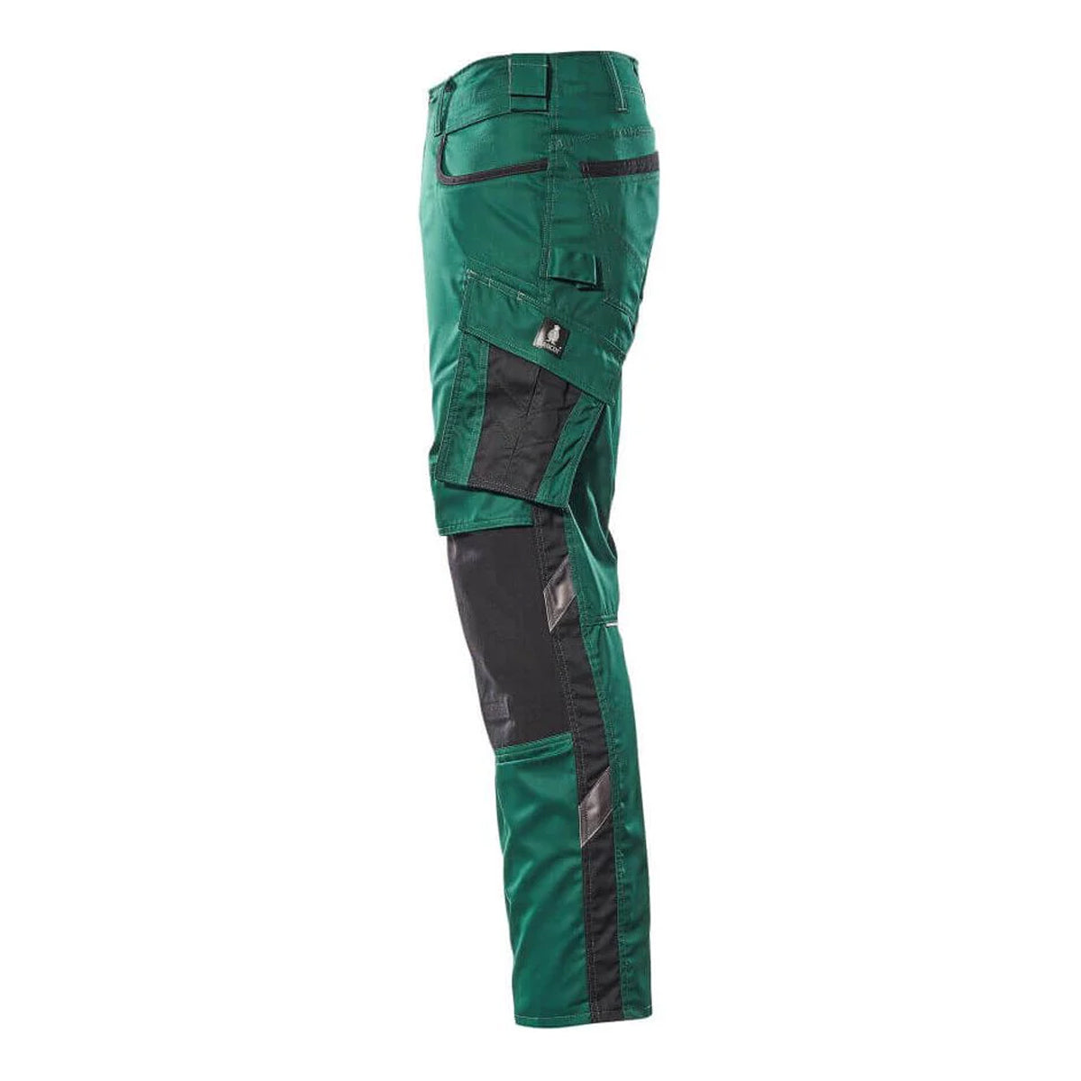 Green-Black - Back - Mascot Mens Unique Knee Pad Pockets Work Trousers