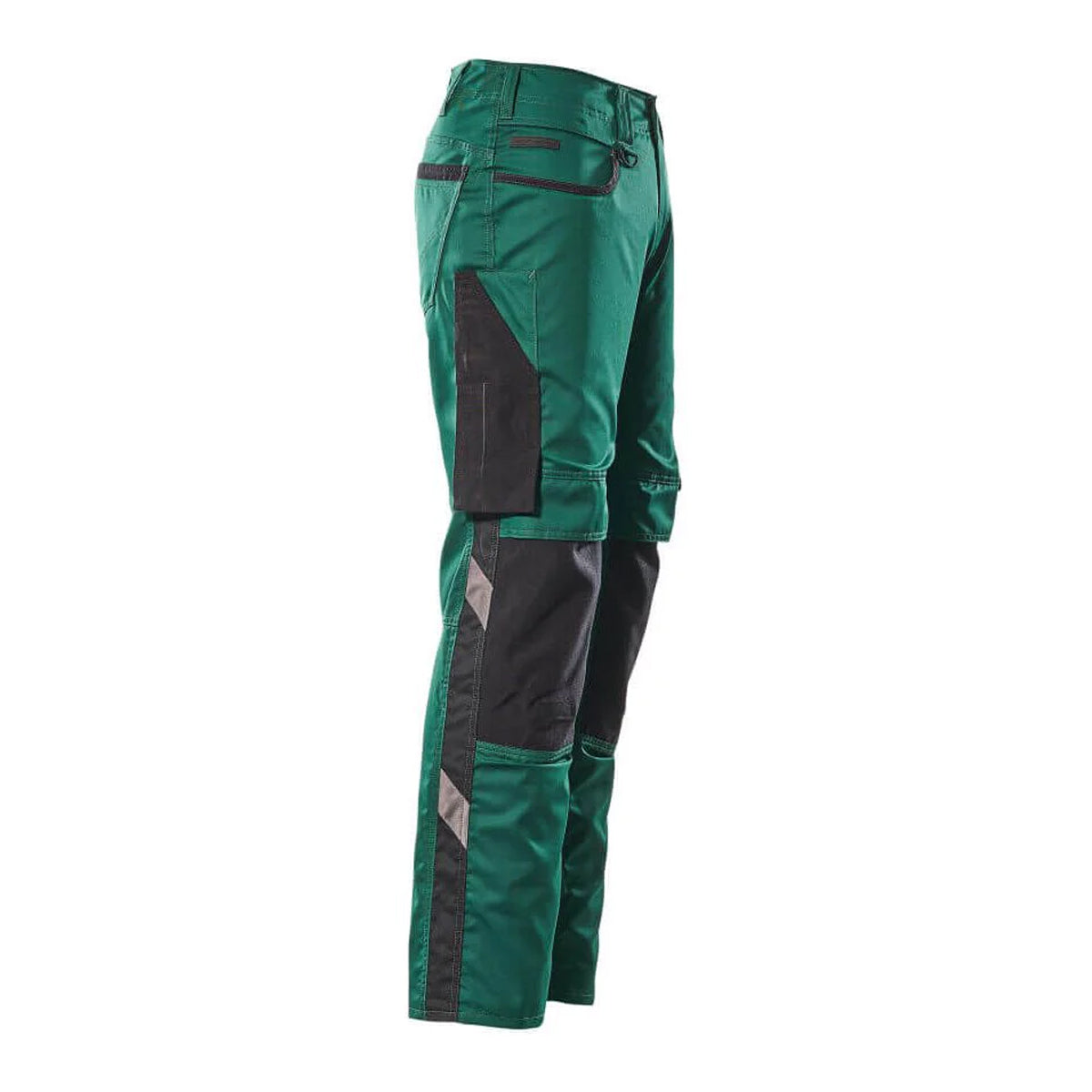 Green-Black - Side - Mascot Mens Unique Knee Pad Pockets Work Trousers