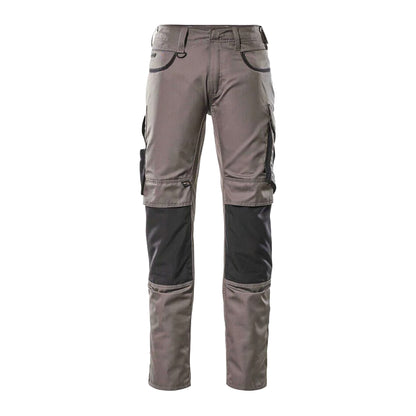 Anthracite-Black - Front - Mascot Mens Unique Knee Pad Pockets Work Trousers