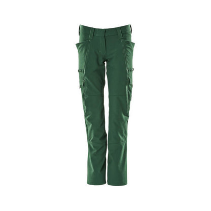 Green - Front - Mascot Womens-Ladies Accelerate Cargo Pocket Trousers
