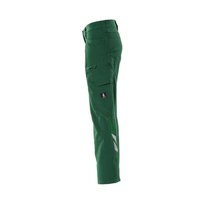 Green - Side - Mascot Womens-Ladies Accelerate Cargo Pocket Trousers