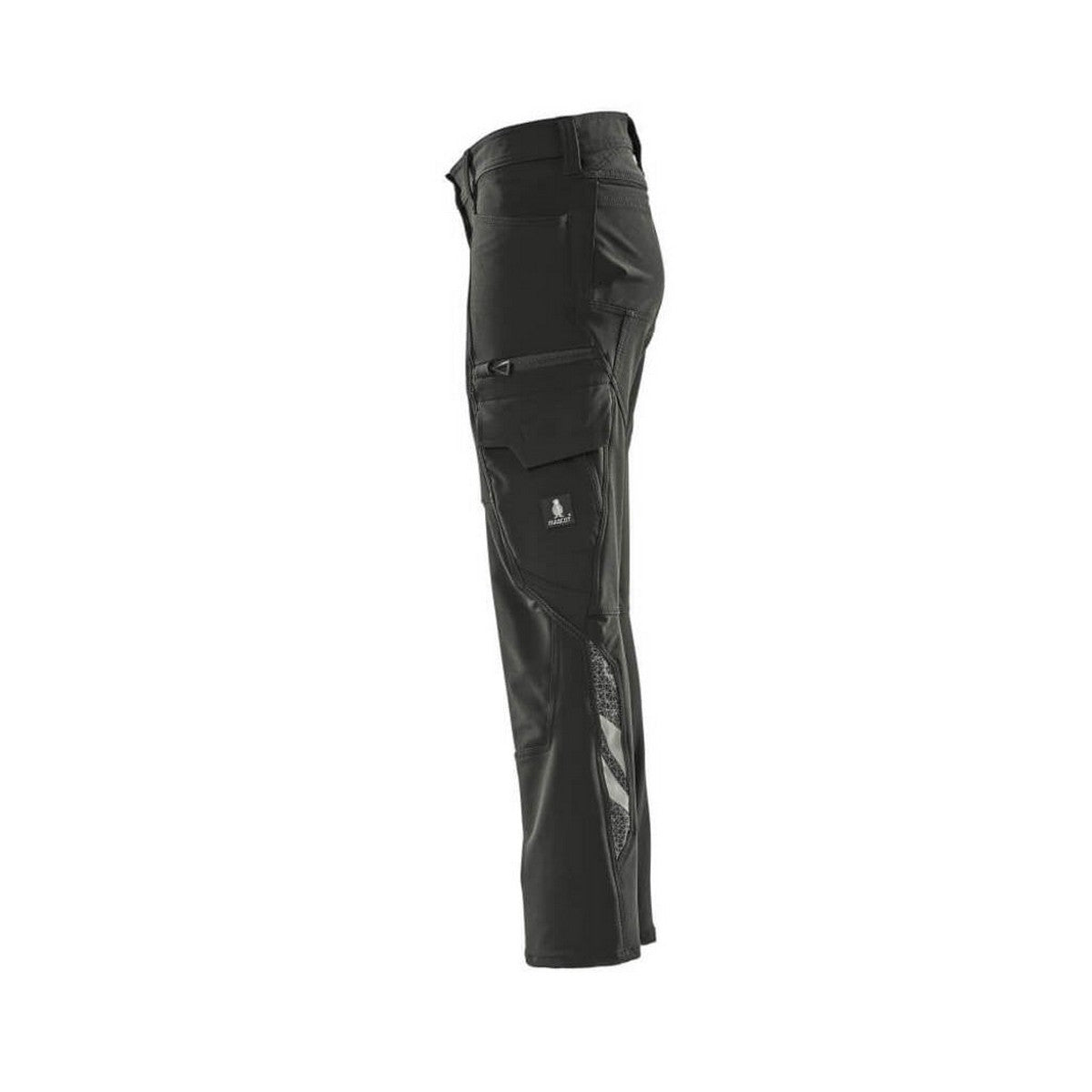 Black - Side - Mascot Womens-Ladies Accelerate Cargo Pocket Trousers