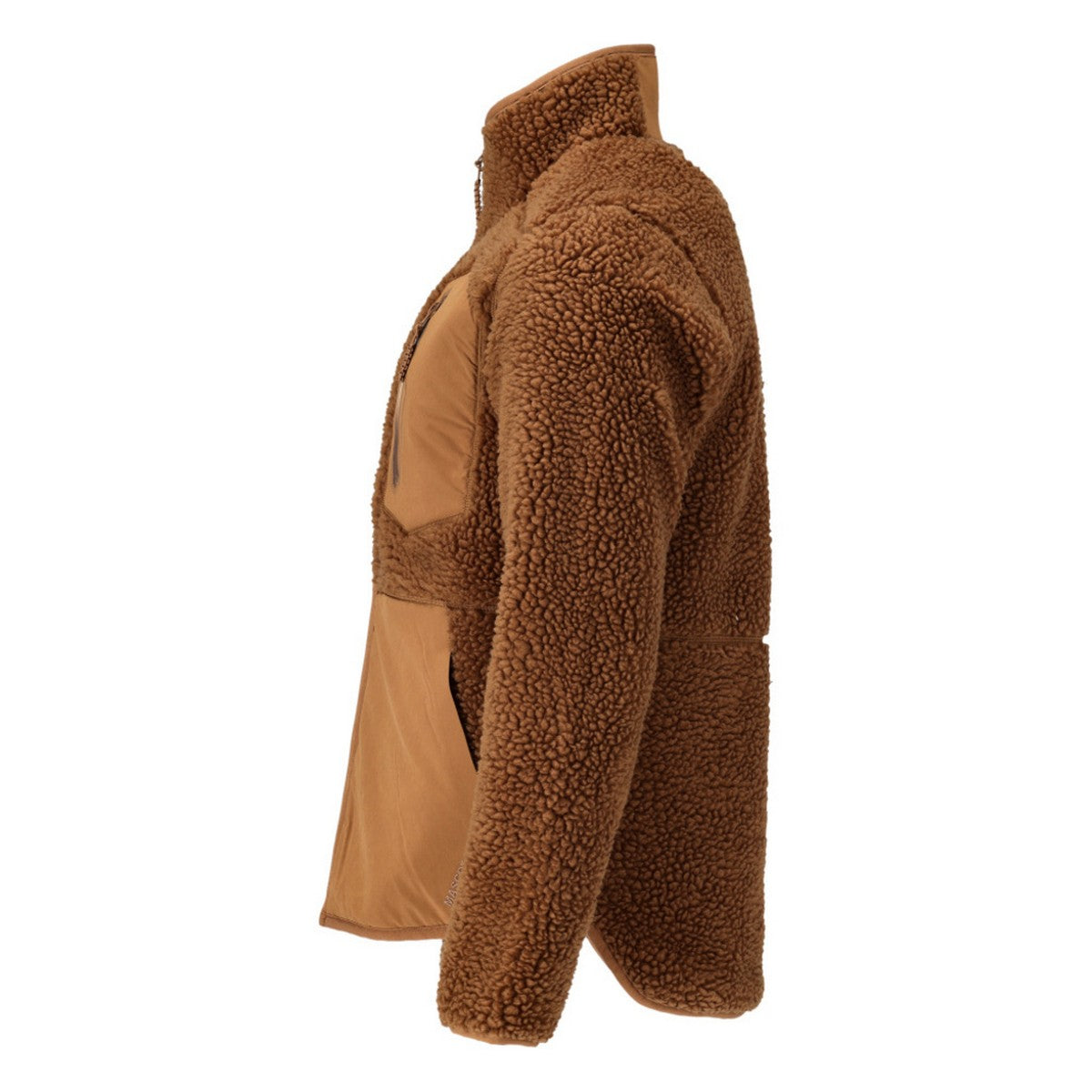 Nut Brown - Side - Mascot Mens Customized Zipped Jacket