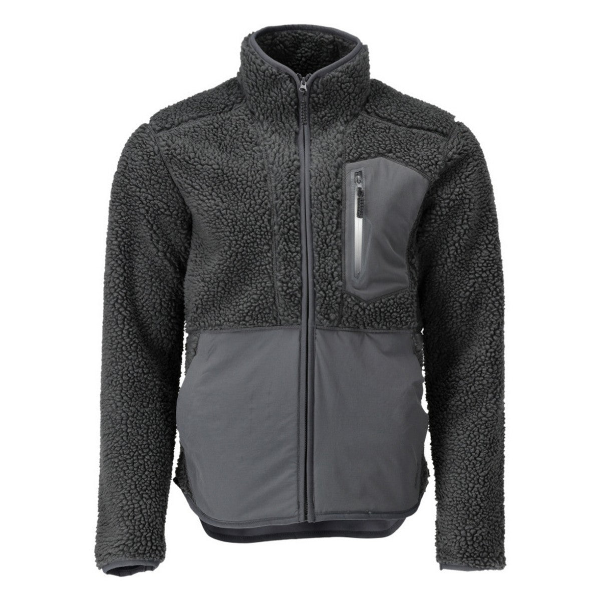 Stone Grey - Front - Mascot Mens Customized Zipped Jacket