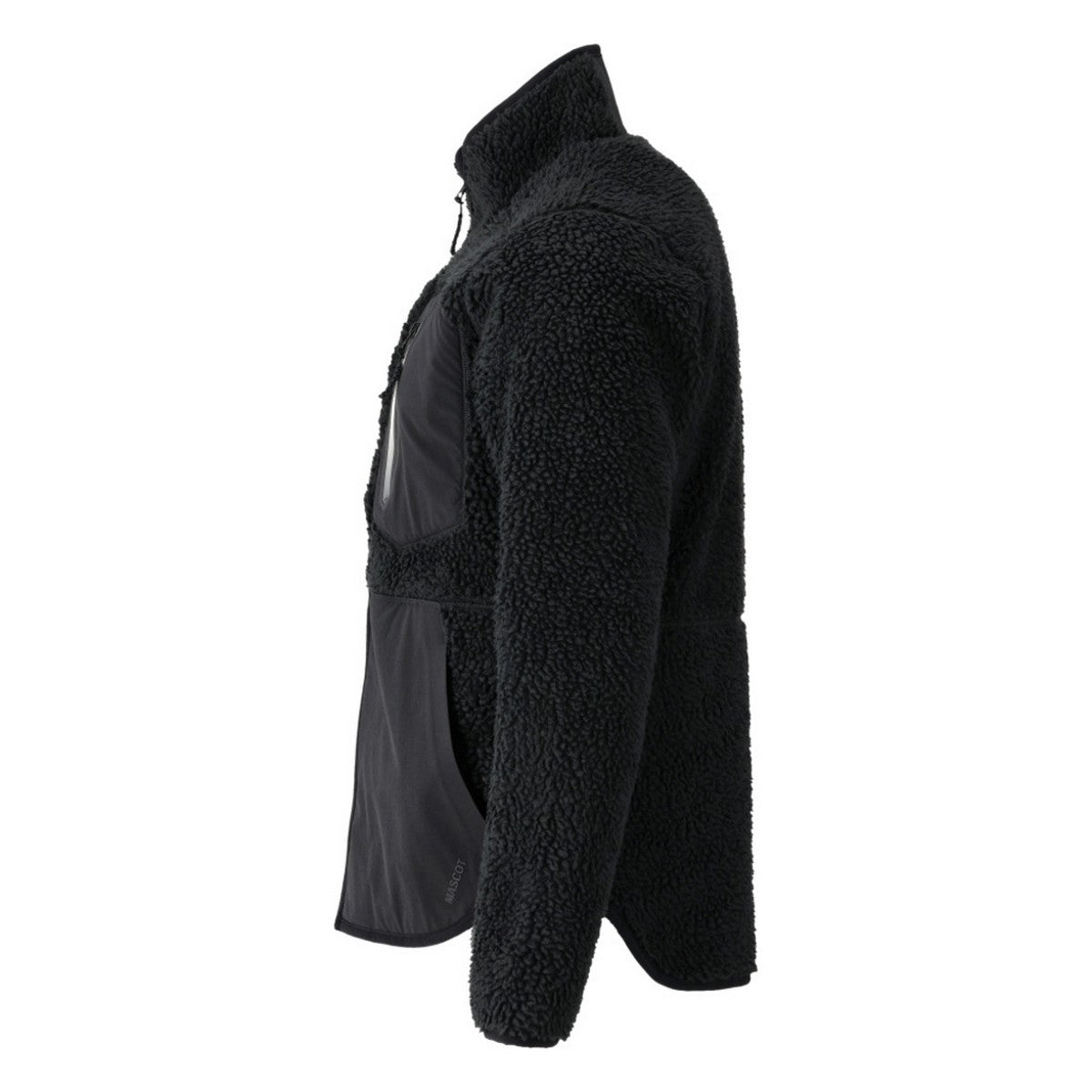 Black - Side - Mascot Mens Customized Zipped Jacket