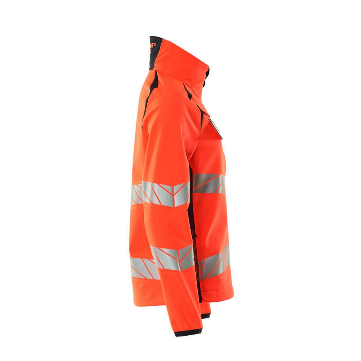 Hi Vis Red-Dark Navy - Lifestyle - Mascot Womens-Ladies Accelerate Safe Soft Shell Jacket