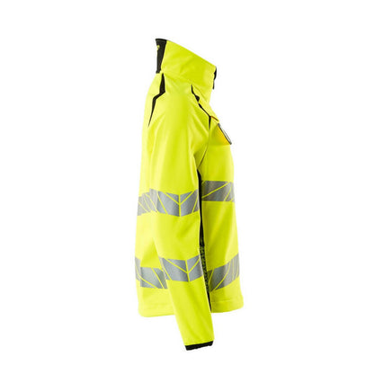Hi Vis Yellow-Black - Lifestyle - Mascot Womens-Ladies Accelerate Safe Soft Shell Jacket