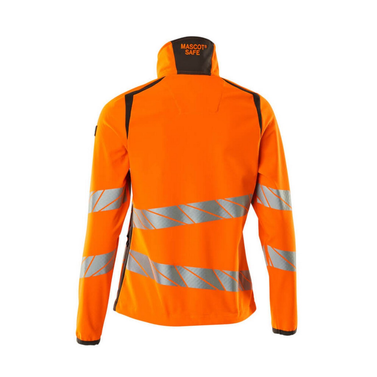Hi Vis Orange-Dark Anthracite - Back - Mascot Womens-Ladies Accelerate Safe Soft Shell Jacket