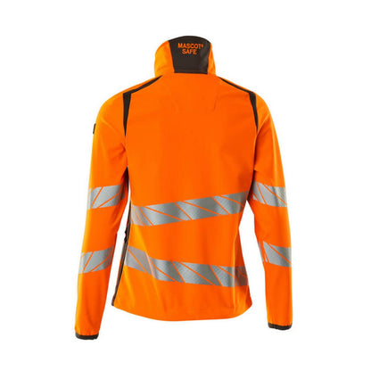 Hi Vis Orange-Dark Anthracite - Back - Mascot Womens-Ladies Accelerate Safe Soft Shell Jacket