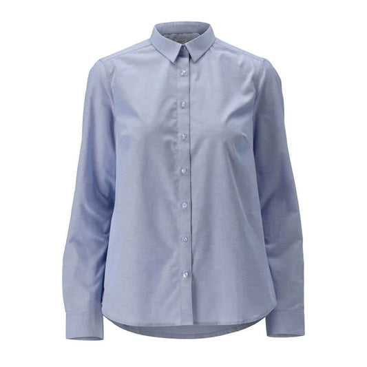 Light Blue - Front - Mascot Womens-Ladies Frontline Oxford Shirt