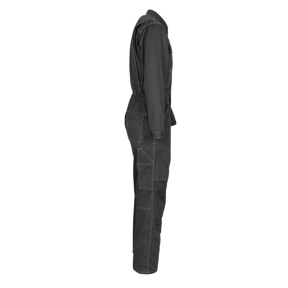 Black - Side - Mascot Mens Danville Industry Knee Pad Pockets Boiler Suit