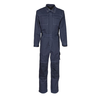 Dark Navy - Front - Mascot Mens Danville Industry Knee Pad Pockets Boiler Suit