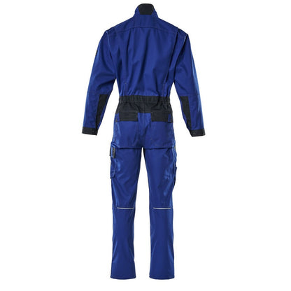 Royal Blue-Dark Navy - Back - Mascot Mens Wallan Light Knee Pad Pockets Boiler Suit