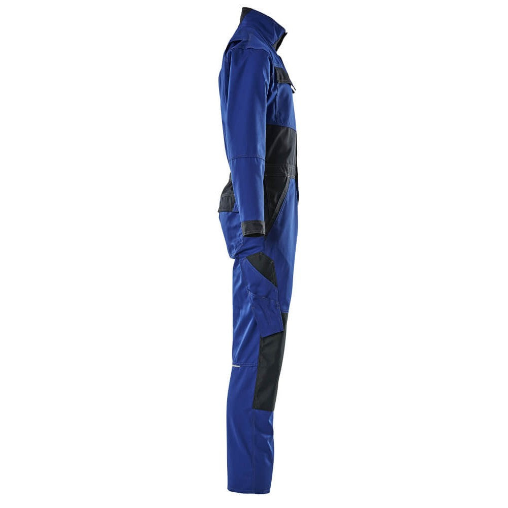 Royal Blue-Dark Navy - Side - Mascot Mens Wallan Light Knee Pad Pockets Boiler Suit