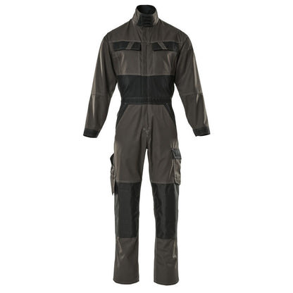 Dark Anthracite-Black - Front - Mascot Mens Wallan Light Knee Pad Pockets Boiler Suit