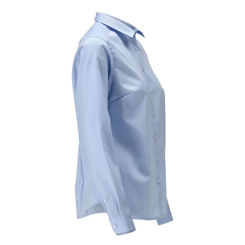 Light Blue - Back - Mascot Womens-Ladies Frontline Poplin Shirt