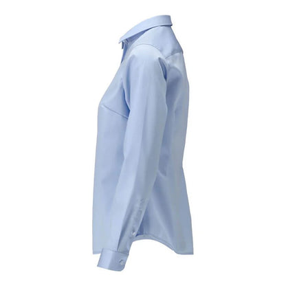 Light Blue - Side - Mascot Womens-Ladies Frontline Poplin Shirt