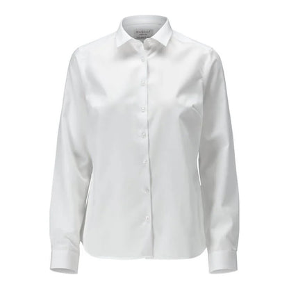 White - Front - Mascot Womens-Ladies Frontline Poplin Shirt
