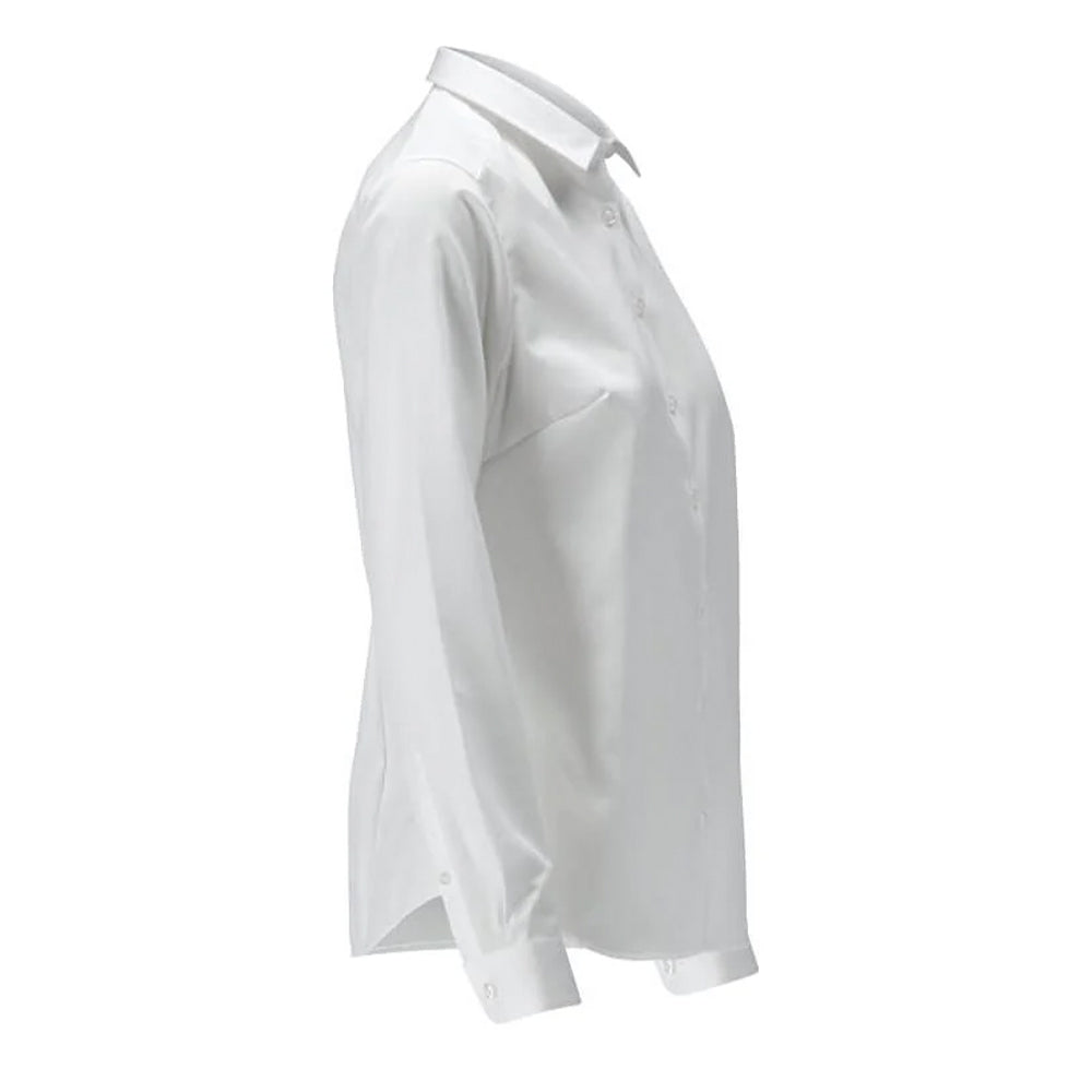 White - Back - Mascot Womens-Ladies Frontline Poplin Shirt
