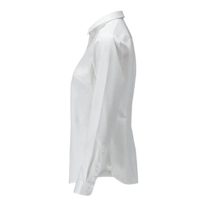 White - Side - Mascot Womens-Ladies Frontline Poplin Shirt