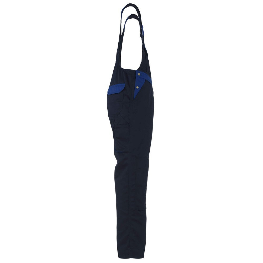 Navy-Royal Blue - Side - Mascot Mens Milano Bib And Brace Overall