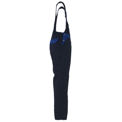 Navy-Royal Blue - Side - Mascot Mens Milano Bib And Brace Overall