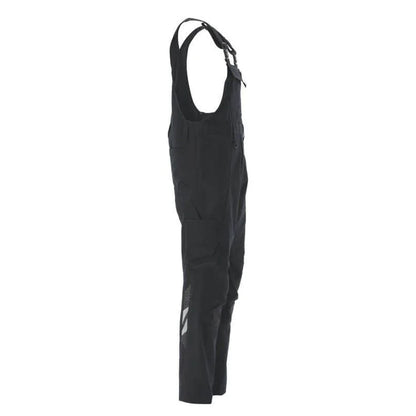 Black - Back - Mascot Mens Accelerate Knee Pad Pockets Bib And Brace Overall