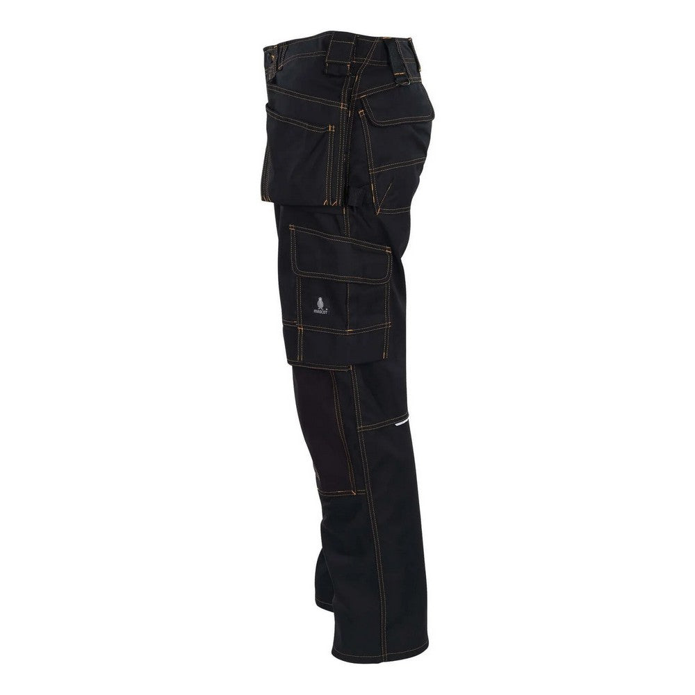 Black - Side - Mascot Mens Almada Young Work Trousers