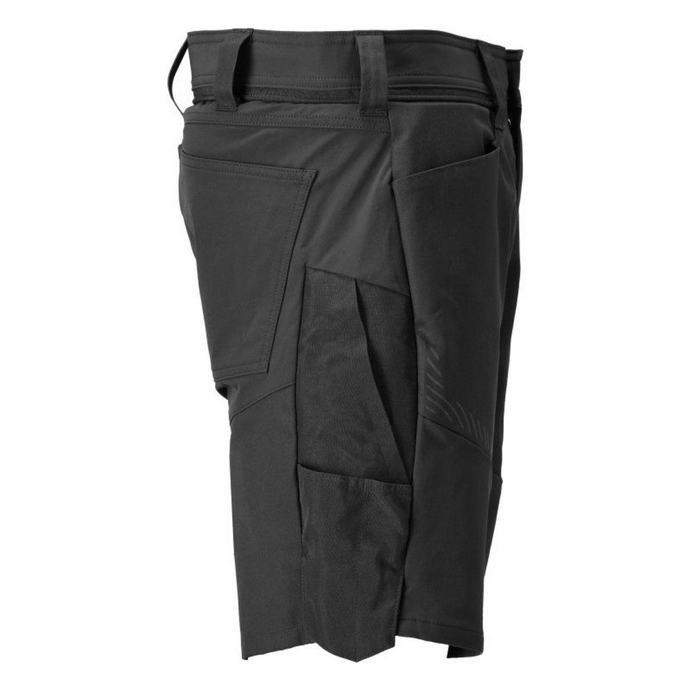 Black - Side - Mascot Mens Customised Work Shorts