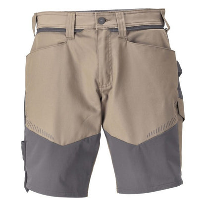 Dark Sand-Stone Grey - Front - Mascot Mens Customised Work Shorts