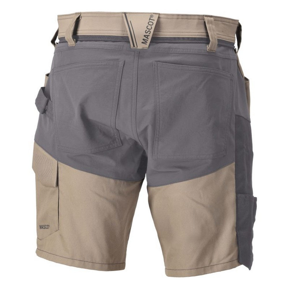 Dark Sand-Stone Grey - Back - Mascot Mens Customised Work Shorts
