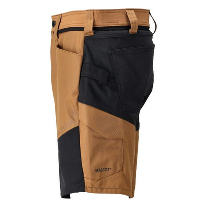 Nut Brown-Black - Lifestyle - Mascot Mens Customised Work Shorts