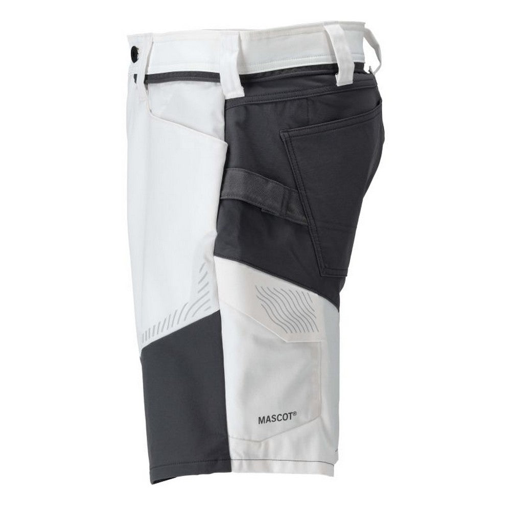 White-Stone Grey - Lifestyle - Mascot Mens Customised Work Shorts
