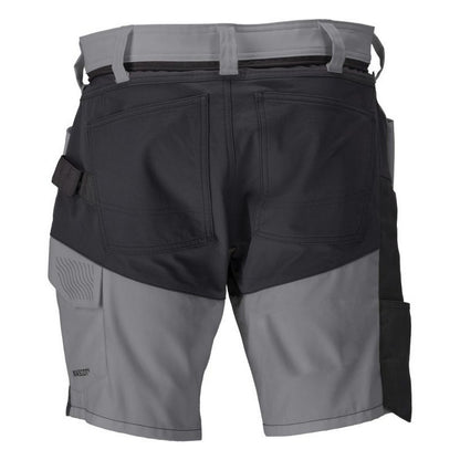Stone Grey-Black - Back - Mascot Mens Customised Work Shorts
